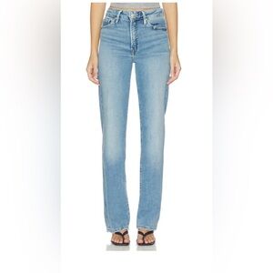 Good American Light Wash Straight-Leg Jeans